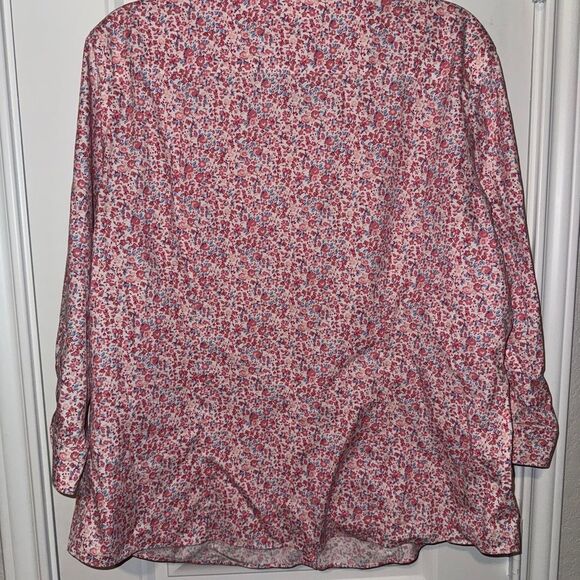 LL Bean  Floral pink Shirt - Picture 3 of 6